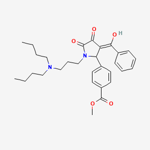 Methyl 4-{3-benzoyl-1-[3-(dibutylamino)propyl]-4-hydroxy-5-oxo-2,5-dihydro-1H-pyrrol-2-YL}benzoate