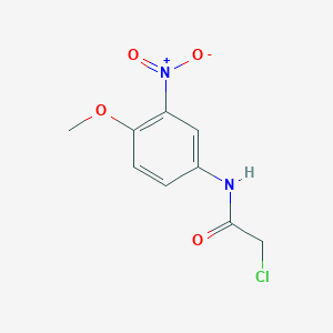 molecular formula C9H9ClN2O4 B10882110 2-chloro-N-(4-methoxy-3-nitrophenyl)acetamide 