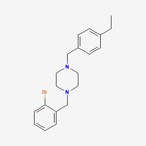 1-[(2-Bromophenyl)methyl]-4-[(4-ethylphenyl)methyl]piperazine