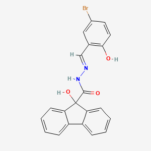 N'-[(E)-(5-bromo-2-hydroxyphenyl)methylidene]-9-hydroxy-9H-fluorene-9-carbohydrazide