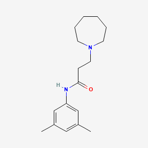 molecular formula C17H26N2O B10882172 3-(azepan-1-yl)-N-(3,5-dimethylphenyl)propanamide 