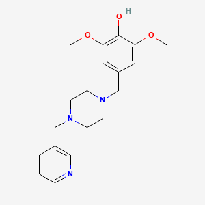 2,6-Dimethoxy-4-{[4-(pyridin-3-ylmethyl)piperazin-1-yl]methyl}phenol