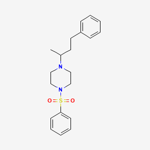 1-(Benzenesulfonyl)-4-(4-phenylbutan-2-yl)piperazine