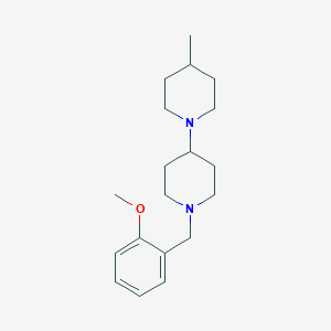 molecular formula C19H30N2O B10882207 1'-(2-Methoxybenzyl)-4-methyl-1,4'-bipiperidine 