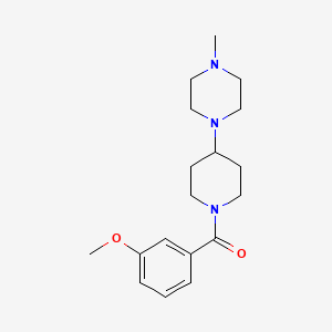 (3-Methoxyphenyl)[4-(4-methylpiperazin-1-yl)piperidin-1-yl]methanone