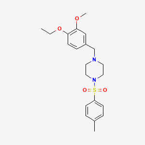 1-(4-Ethoxy-3-methoxybenzyl)-4-[(4-methylphenyl)sulfonyl]piperazine