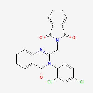 molecular formula C23H13Cl2N3O3 B10882278 2-{[3-(2,4-dichlorophenyl)-4-oxo-3,4-dihydroquinazolin-2-yl]methyl}-1H-isoindole-1,3(2H)-dione 