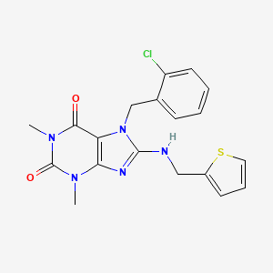 7-(2-chlorobenzyl)-1,3-dimethyl-8-[(2-thienylmethyl)amino]-3,7-dihydro-1H-purine-2,6-dione