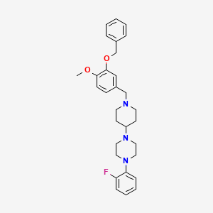 1-{1-[3-(Benzyloxy)-4-methoxybenzyl]piperidin-4-yl}-4-(2-fluorophenyl)piperazine