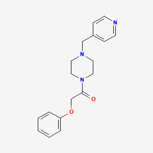 2-Phenoxy-1-[4-(pyridin-4-ylmethyl)piperazin-1-yl]ethanone