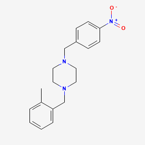 molecular formula C19H23N3O2 B10882310 1-(2-Methylbenzyl)-4-(4-nitrobenzyl)piperazine 