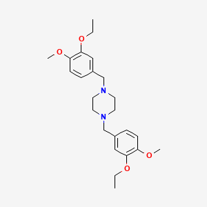 1,4-Bis(3-ethoxy-4-methoxybenzyl)piperazine