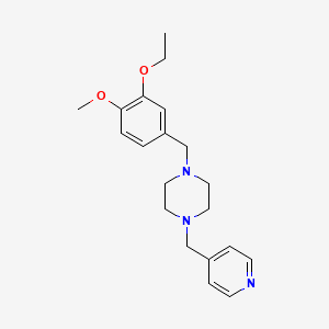 1-(3-Ethoxy-4-methoxybenzyl)-4-(pyridin-4-ylmethyl)piperazine