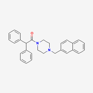 1-[4-(Naphthalen-2-ylmethyl)piperazin-1-yl]-2,2-diphenylethanone