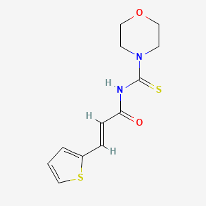 (2E)-N-(morpholin-4-ylcarbonothioyl)-3-(thiophen-2-yl)prop-2-enamide