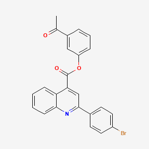 3-Acetylphenyl 2-(4-bromophenyl)quinoline-4-carboxylate