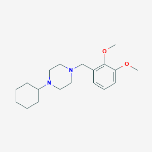 1-Cyclohexyl-4-(2,3-dimethoxybenzyl)piperazine