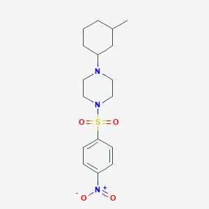 1-(3-Methylcyclohexyl)-4-[(4-nitrophenyl)sulfonyl]piperazine