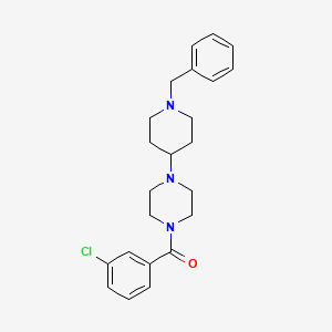 [4-(1-Benzylpiperidin-4-yl)piperazin-1-yl](3-chlorophenyl)methanone