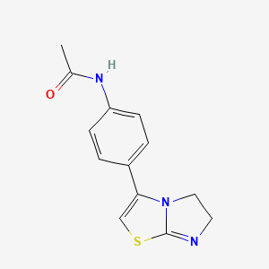 N-[4-(5,6-dihydroimidazo[2,1-b][1,3]thiazol-3-yl)phenyl]acetamide