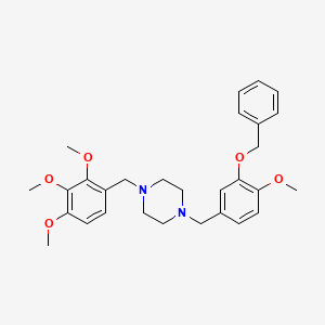 1-[3-(Benzyloxy)-4-methoxybenzyl]-4-(2,3,4-trimethoxybenzyl)piperazine