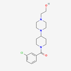 (3-Chlorophenyl){4-[4-(2-hydroxyethyl)piperazin-1-yl]piperidin-1-yl}methanone