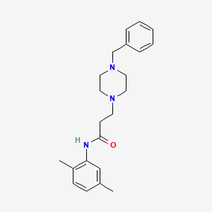 3-(4-benzylpiperazin-1-yl)-N-(2,5-dimethylphenyl)propanamide