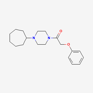 1-(4-Cycloheptylpiperazin-1-yl)-2-phenoxyethanone