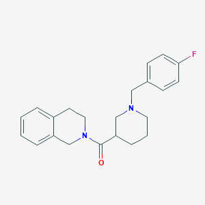 molecular formula C22H25FN2O B10882493 3,4-dihydroisoquinolin-2(1H)-yl[1-(4-fluorobenzyl)piperidin-3-yl]methanone 