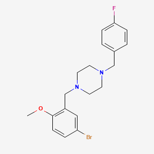 1-(5-Bromo-2-methoxybenzyl)-4-(4-fluorobenzyl)piperazine