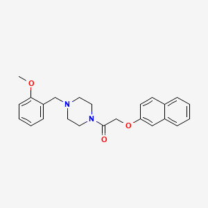 1-[4-(2-Methoxybenzyl)piperazin-1-yl]-2-(naphthalen-2-yloxy)ethanone