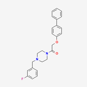 2-(Biphenyl-4-yloxy)-1-[4-(3-fluorobenzyl)piperazin-1-yl]ethanone