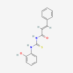 molecular formula C16H14N2O2S B10882589 (E)-N-[(2-hydroxyphenyl)carbamothioyl]-3-phenylprop-2-enamide CAS No. 123533-70-0