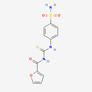 molecular formula C12H11N3O4S2 B10882613 N-((4-sulfamoylphenyl)carbamothioyl)furan-2-carboxamide 