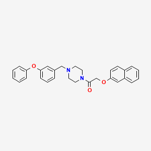 2-(Naphthalen-2-yloxy)-1-[4-(3-phenoxybenzyl)piperazin-1-yl]ethanone