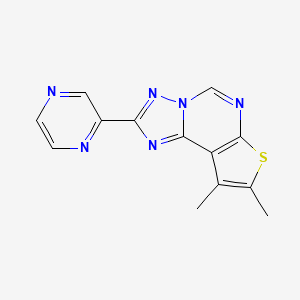 8,9-Dimethyl-2-(pyrazin-2-yl)thieno[3,2-e][1,2,4]triazolo[1,5-c]pyrimidine