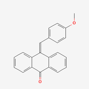 molecular formula C22H16O2 B10882643 10-[(4-Methoxyphenyl)methylidene]-9,10-dihydroanthracen-9-one CAS No. 53781-03-6