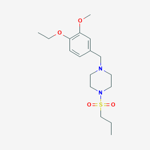 1-(4-Ethoxy-3-methoxybenzyl)-4-(propylsulfonyl)piperazine