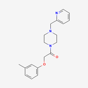 2-(3-Methylphenoxy)-1-[4-(pyridin-2-ylmethyl)piperazin-1-yl]ethanone