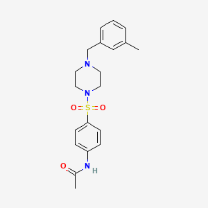 N-(4-{[4-(3-methylbenzyl)piperazin-1-yl]sulfonyl}phenyl)acetamide