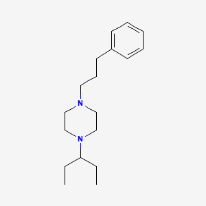 1-(Pentan-3-yl)-4-(3-phenylpropyl)piperazine