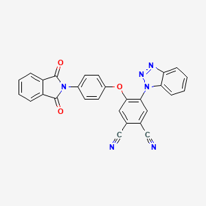 4-(1H-benzotriazol-1-yl)-5-[4-(1,3-dioxo-1,3-dihydro-2H-isoindol-2-yl)phenoxy]benzene-1,2-dicarbonitrile