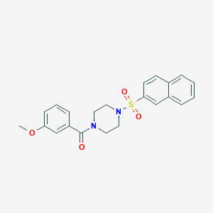 (3-Methoxyphenyl)[4-(naphthalen-2-ylsulfonyl)piperazin-1-yl]methanone