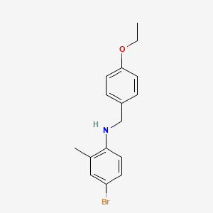 molecular formula C16H18BrNO B10882809 4-bromo-N-(4-ethoxybenzyl)-2-methylaniline 