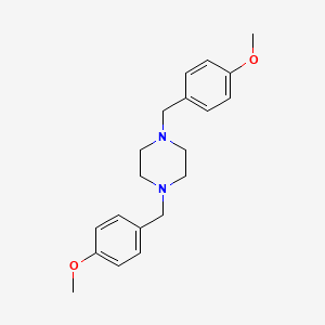 molecular formula C20H26N2O2 B10882813 1,4-Bis(4-methoxybenzyl)piperazine 