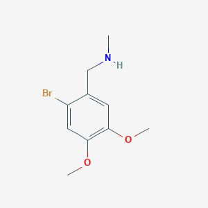 molecular formula C10H14BrNO2 B10882833 [(2-Bromo-4,5-dimethoxyphenyl)methyl](methyl)amine 