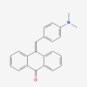 molecular formula C23H19NO B10882839 9(10H)-Anthracenone, 10-[[4-(dimethylamino)phenyl]methylene]- CAS No. 68018-28-0