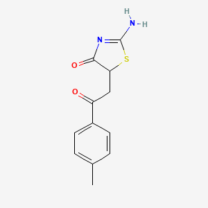 2-Imino-5-(2-oxo-2-p-tolyl-ethyl)-thiazolidin-4-one