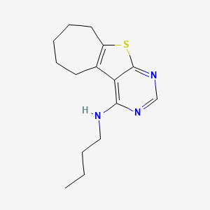 N-butyl-6,7,8,9-tetrahydro-5H-cyclohepta[4,5]thieno[2,3-d]pyrimidin-4-amine