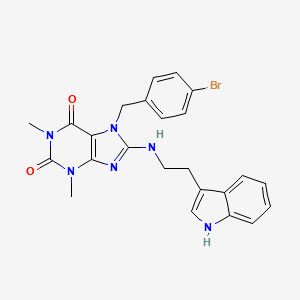 7-(4-bromobenzyl)-8-{[2-(1H-indol-3-yl)ethyl]amino}-1,3-dimethyl-3,7-dihydro-1H-purine-2,6-dione